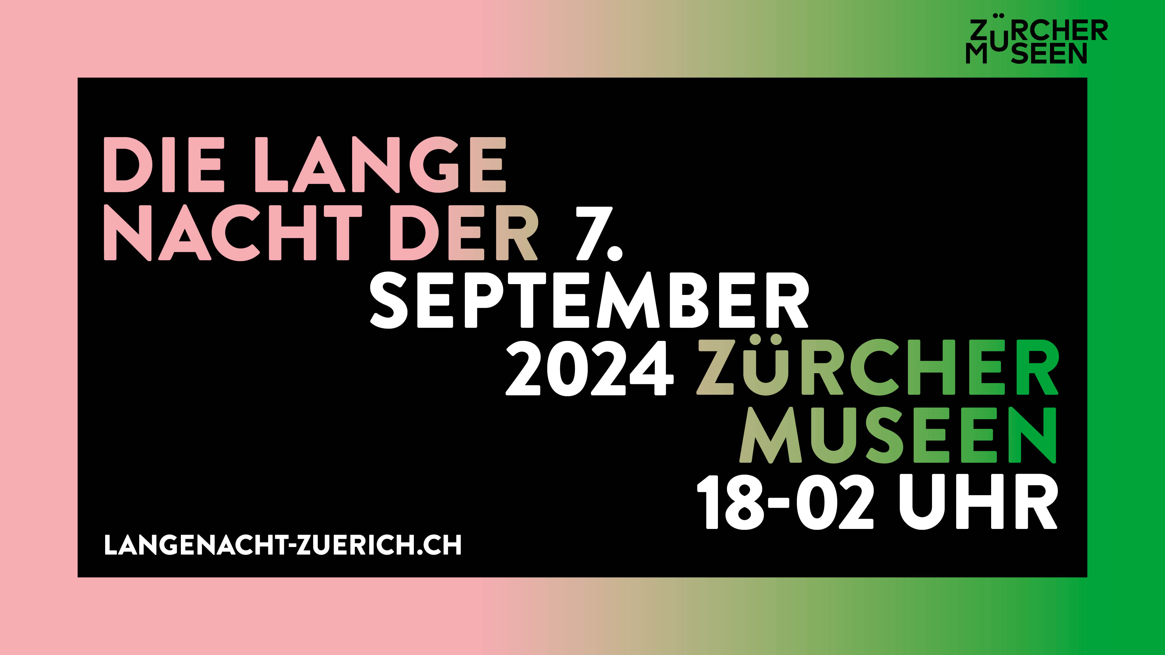 Die Lange Nacht der Museen 2024 Banner, bis 18:00 Uhr